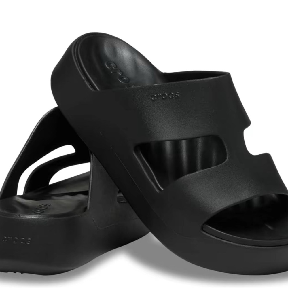 CROCS Black Slippers Comfortable Water-Resistant